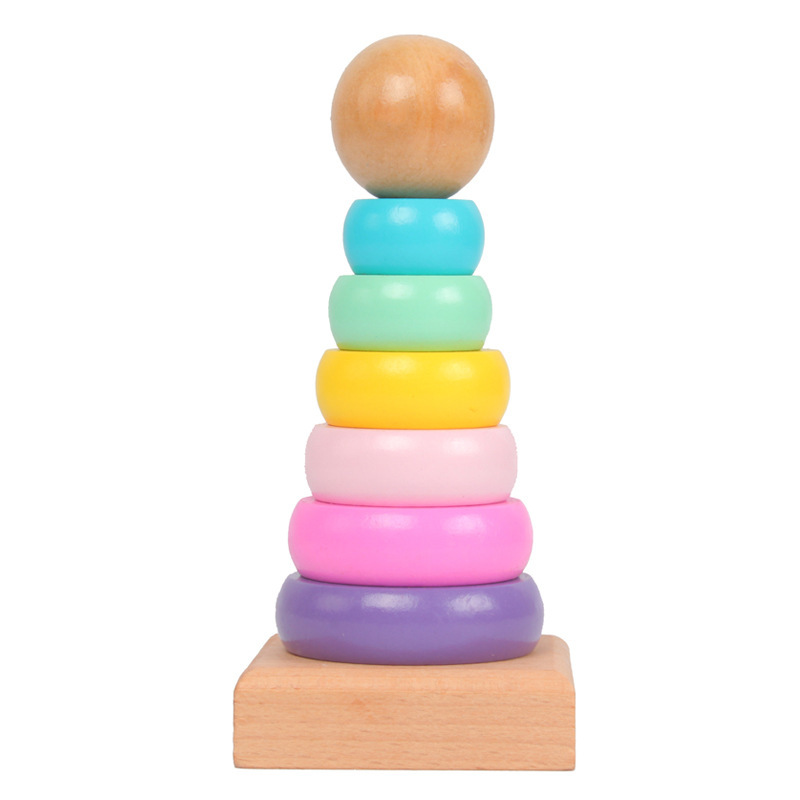 Kids Toys 2 Year Old - Tour arc-en-ciel pour enfants, virole, jouet