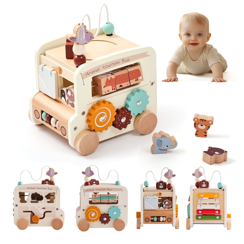 Kids Toys 2 Year Old - Jouets en bois Montessori pour enfants,