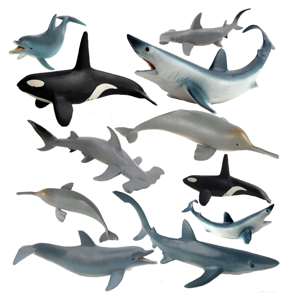 Kids Toys 10 Year Old - Figurines d'animaux marins en langage, requin