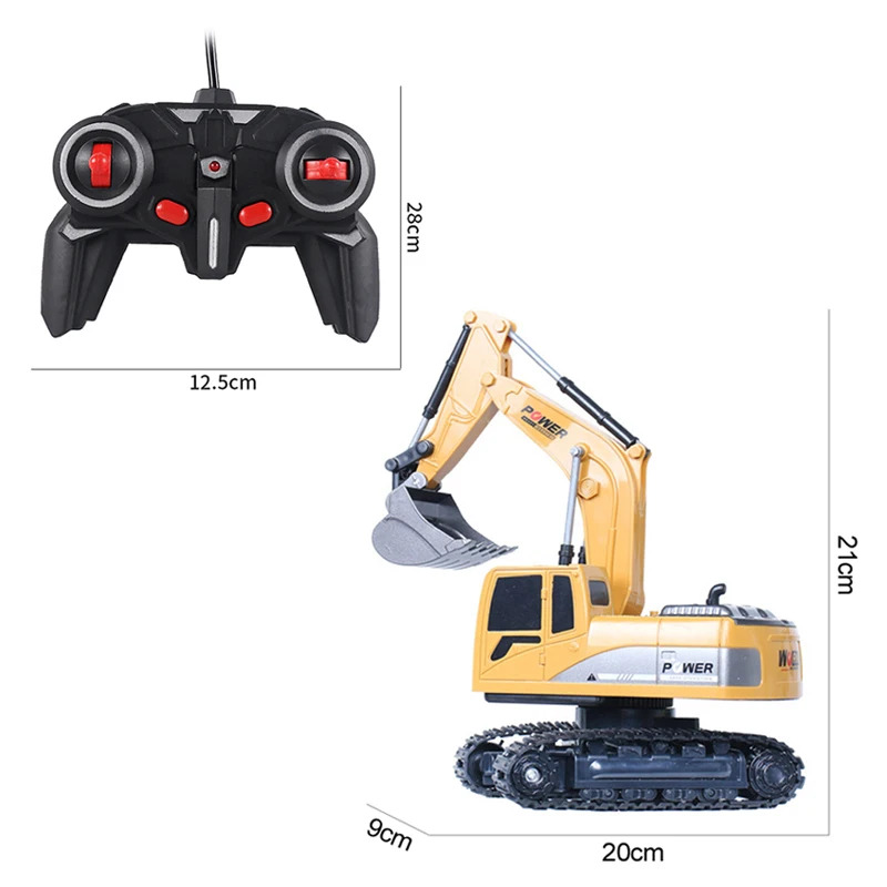 Kids' Toys Channel - Excavatrice RC 2,4 GHz 6 canaux