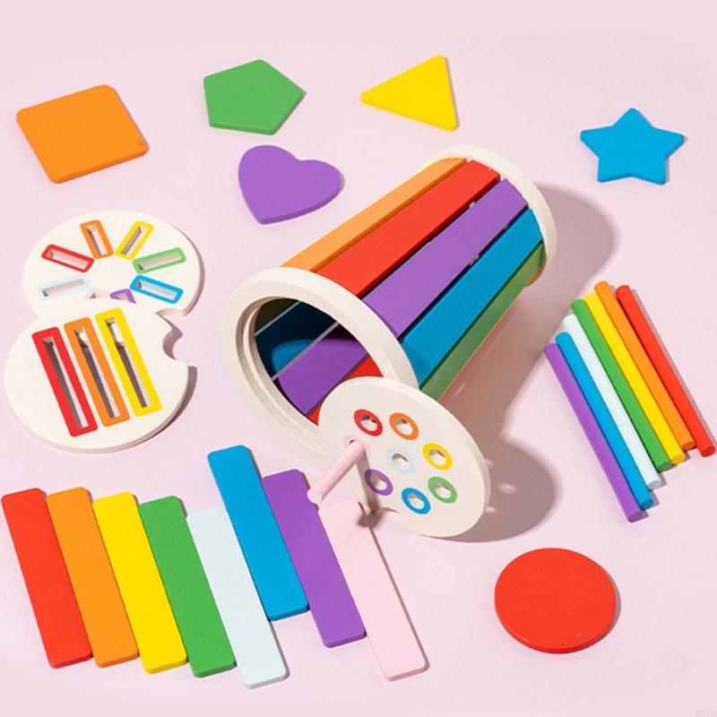 Kids Toys 2 Year Old - Jouet éducatif trieur formes en bois