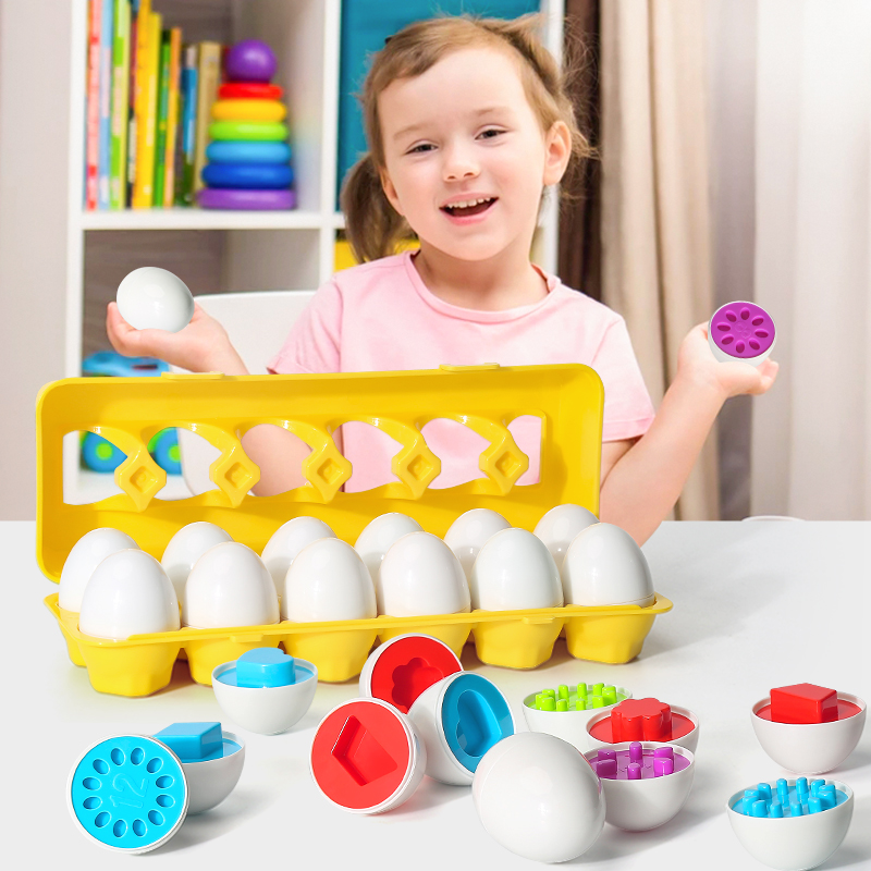 Kids Toys 2 Year Old - Oeufs vis 3D Puzzle Montessori apprentissage