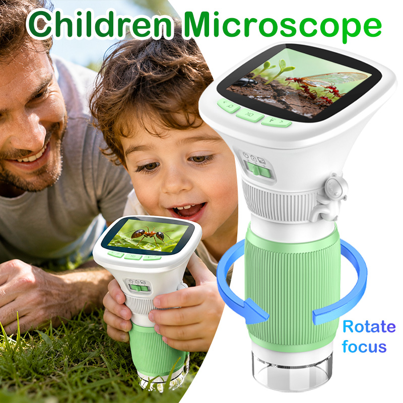 Microscope Kids Science - Microscope numérique portable pour enfants 1000X