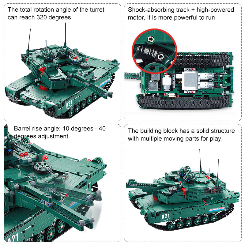 Cada 1498CPS RC Military M1A2  - Kids Toys Cad Block avis et prix